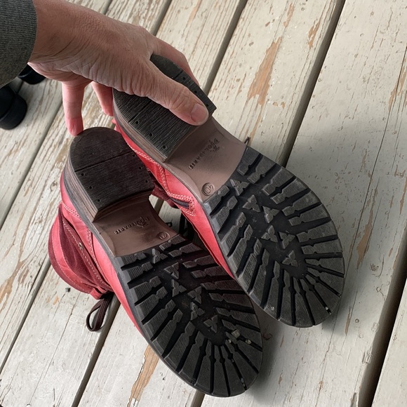 Dromedaris red boot EU 40 Kara combat lace up - Picture 11 of 13